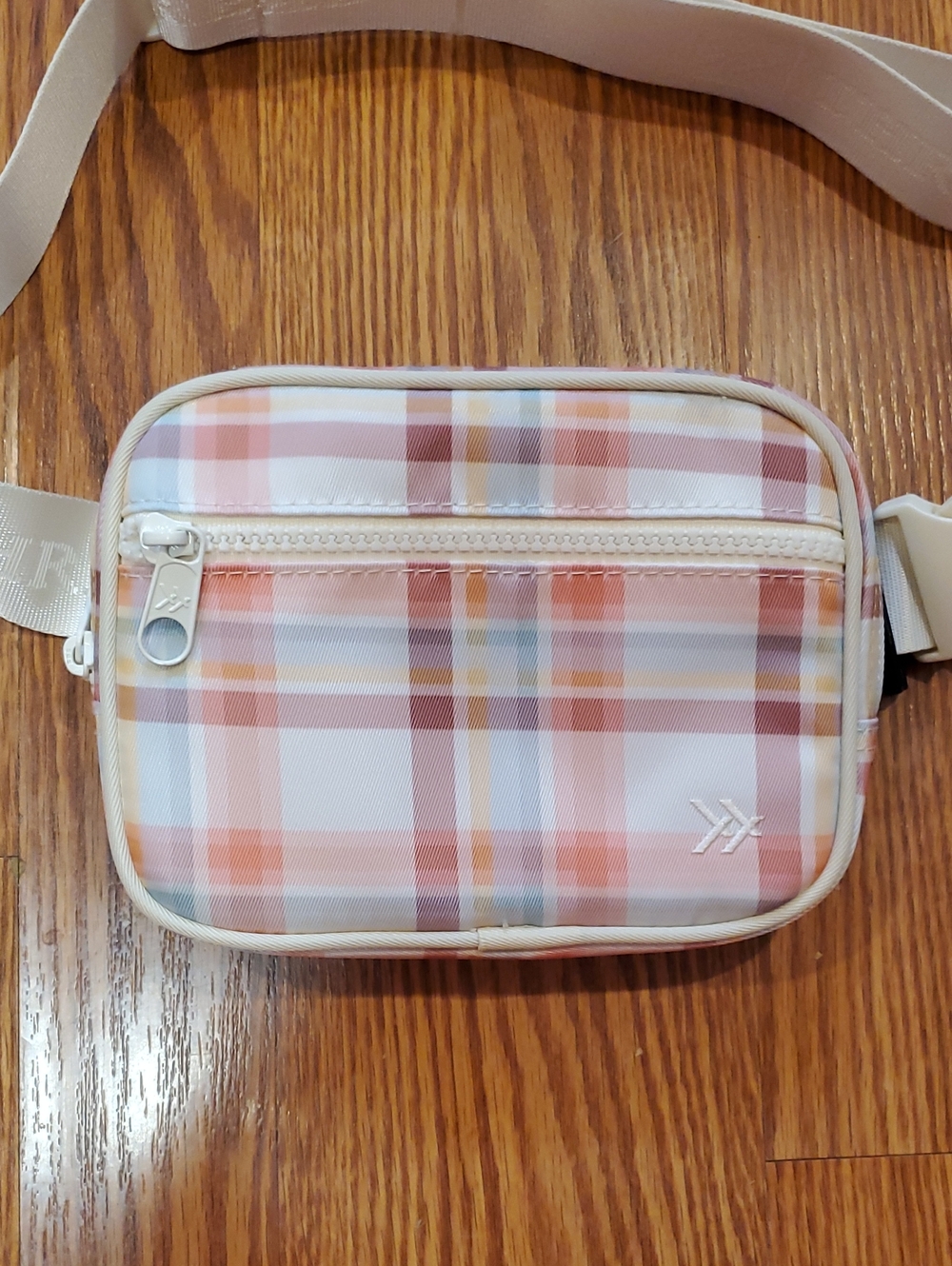 Thread Plaid Pastel Crossbody Belt Bag Fanny Pack